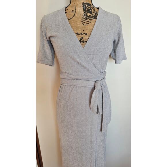 Barefoot Dreams Cozy Chic Ultra Lite Wrap Dress, Tie Belt, Soft and Cozy, Sz XS - Picture 4 of 6